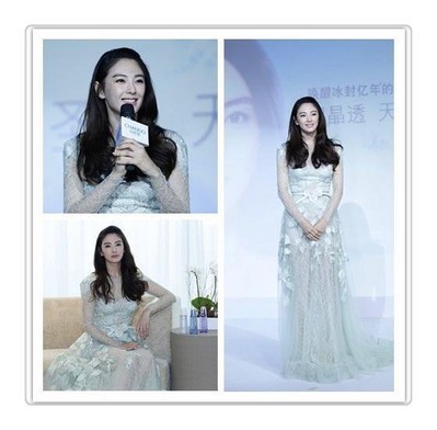 張雨綺以其驚艷的“無死角美麗”，詮釋凝潤、晶透、柔滑的天寵冰肌
